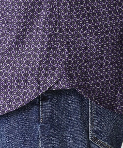 Paul Stuart / ポール・スチュアート シャツ・ブラウス | ジオメトリック柄長袖ボタンダウンシャツ | 詳細8