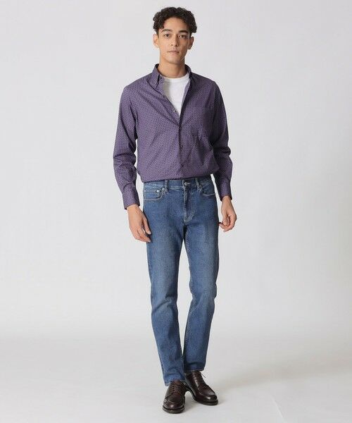 Paul Stuart / ポール・スチュアート シャツ・ブラウス | ジオメトリック柄長袖ボタンダウンシャツ | 詳細2