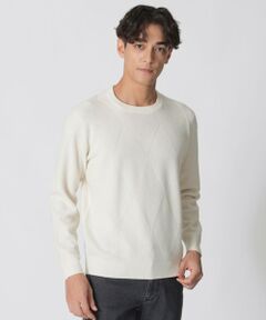 Paul Stuart / ポール・スチュアート ニット・セーター | ダイヤ柄クルーネックセーター