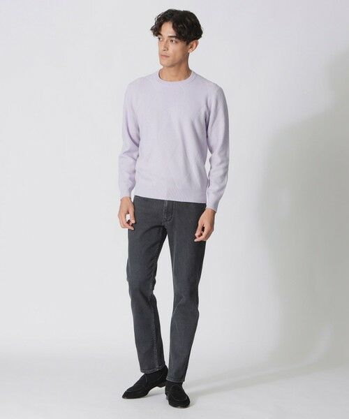 Paul Stuart / ポール・スチュアート ニット・セーター | ダイヤ柄クルーネックセーター | 詳細5