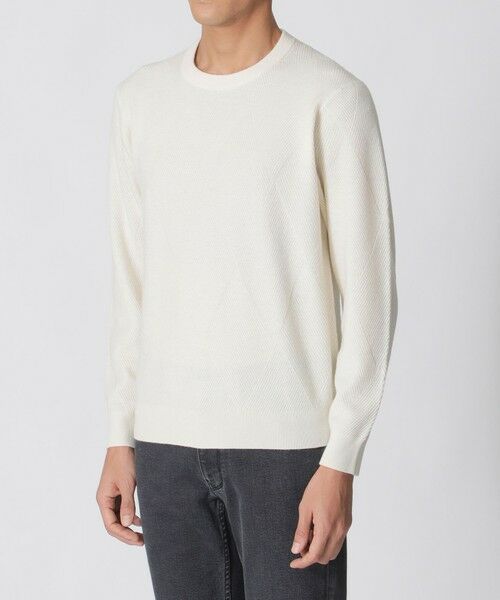 Paul Stuart / ポール・スチュアート ニット・セーター | ダイヤ柄クルーネックセーター | 詳細7