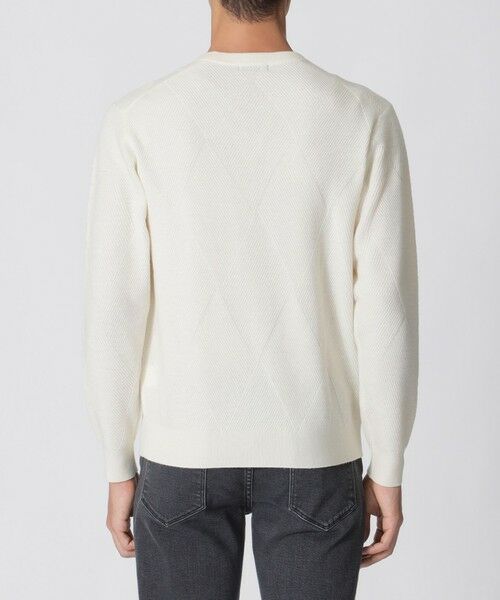 Paul Stuart / ポール・スチュアート ニット・セーター | ダイヤ柄クルーネックセーター | 詳細8