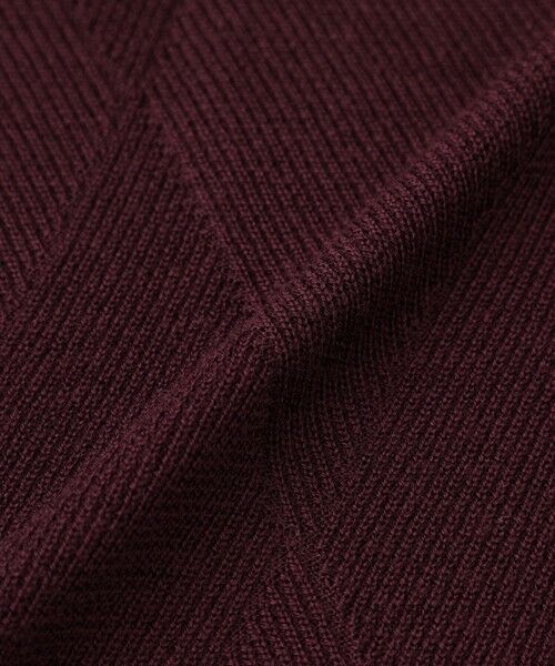 Paul Stuart / ポール・スチュアート ニット・セーター | ダイヤ柄フルジップセーター | 詳細9