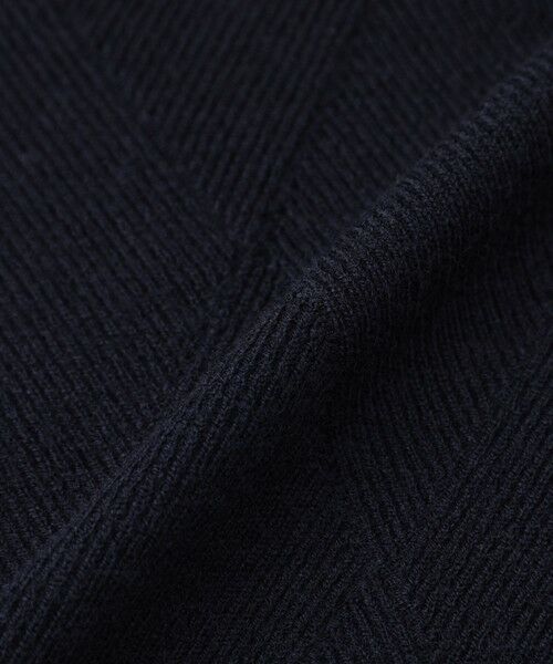 Paul Stuart / ポール・スチュアート ニット・セーター | ダイヤ柄フルジップセーター | 詳細10