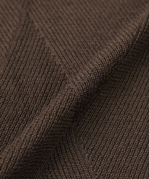 Paul Stuart / ポール・スチュアート ニット・セーター | ダイヤ柄フルジップセーター | 詳細11