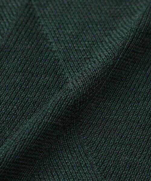 Paul Stuart / ポール・スチュアート ニット・セーター | ダイヤ柄フルジップセーター | 詳細12