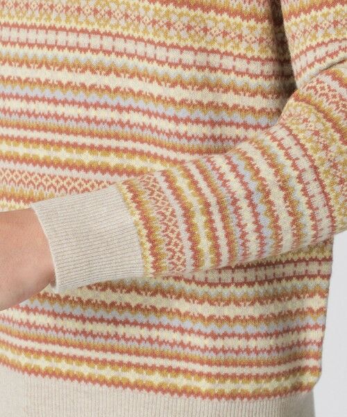 Paul Stuart / ポール・スチュアート ニット・セーター | フェアアイル柄Vネックセーター | 詳細6