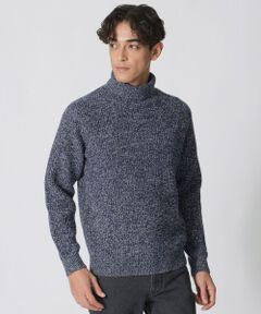 Paul Stuart / ポール・スチュアート ニット・セーター | ネップメランジ　タートルネックセーター