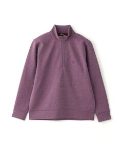 Paul Stuart / ポール・スチュアート カットソー | へリンボンダブルフェイスハーフジップ