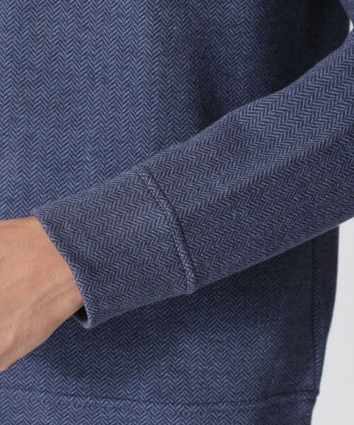 Paul Stuart / ポール・スチュアート カットソー | へリンボンダブルフェイスハーフジップ | 詳細7