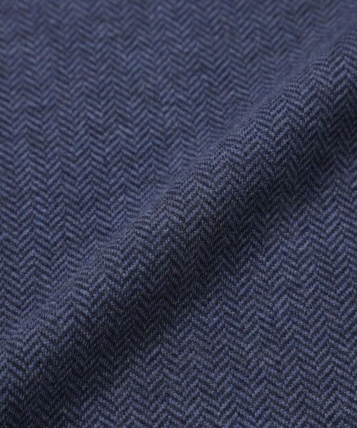 Paul Stuart / ポール・スチュアート カットソー | へリンボンダブルフェイスハーフジップ | 詳細13