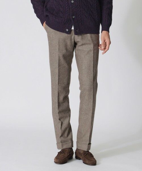 Paul Stuart/ポール・スチュアート シルクブレンドホームスパントラウザーズ ブラウン系5 54 Paul Stuart/ポール・スチュアート シルクブレンドホームスパントラウザーズ ブラウン系5 54