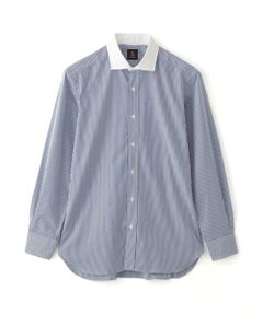 【数量限定】「COLLECTION LINE」ストライプ柄　セミワイドカラードレスシャツ