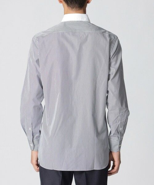 Paul Stuart / ポール・スチュアート シャツ・ブラウス | 【数量限定】「COLLECTION LINE」ストライプ柄　セミワイドカラードレスシャツ | 詳細5