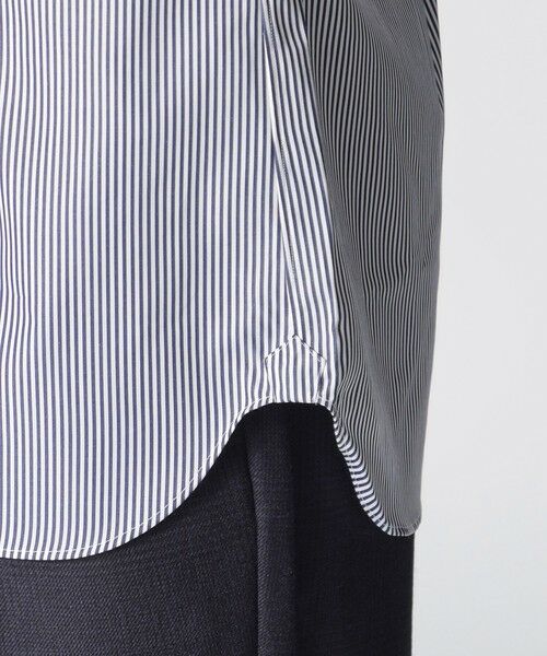 Paul Stuart / ポール・スチュアート シャツ・ブラウス | 【数量限定】「COLLECTION LINE」ストライプ柄　セミワイドカラードレスシャツ | 詳細6