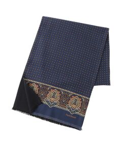 Paul Stuart / ポール・スチュアート マフラー・ショール・スヌード・ストール | 【COLLECTION LINE】リバーシブルプリントストール