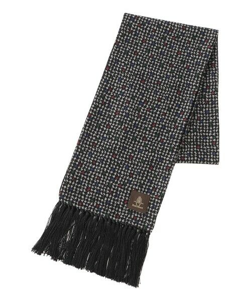 Paul Stuart / ポール・スチュアート マフラー・ショール・スヌード・ストール | 【COLLECTION LINE】プリントスカーフ/ヘリンボーン柄 | 詳細6