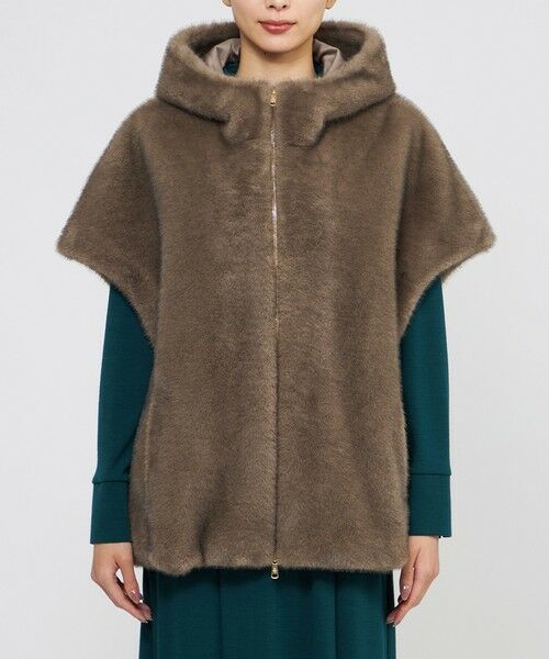 Paul Stuart / ポール・スチュアート マフラー・ショール・スヌード・ストール | 【eclat掲載】シンセティックファーフーディージレ | 詳細3