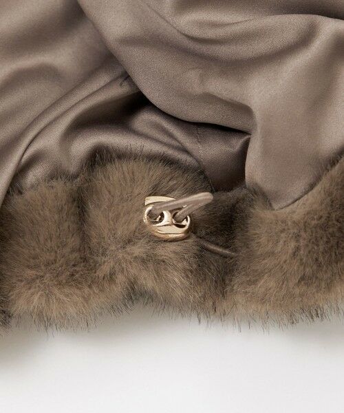 Paul Stuart / ポール・スチュアート マフラー・ショール・スヌード・ストール | 【eclat掲載】シンセティックファーフーディージレ | 詳細8