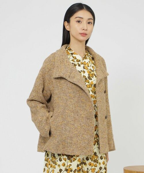 Paul Stuart / ポール・スチュアート その他アウター | 【eclat掲載】ソフトミックスツイード　コート | 詳細1