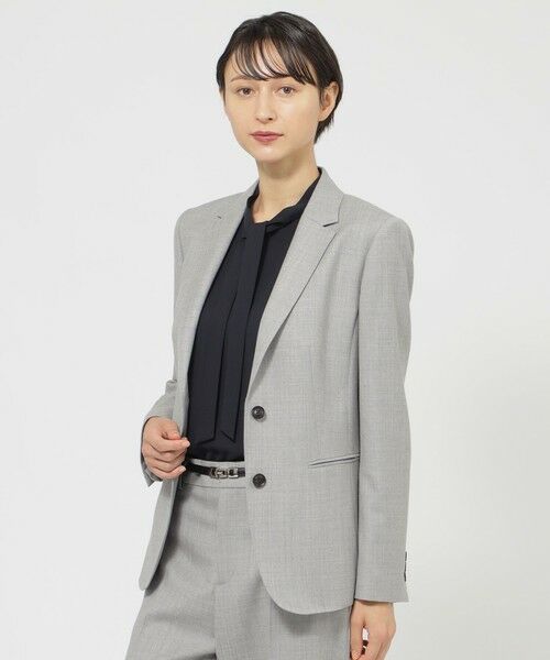 Paul Stuart/ポール・スチュアート 【Nikkei magazine掲載】ウールフラノ ジャケット ライトグレー 6 Paul Stuart/ポール・スチュアート 【Nikkei magazine掲載】ウールフラノ ジャケット ライトグレー 6