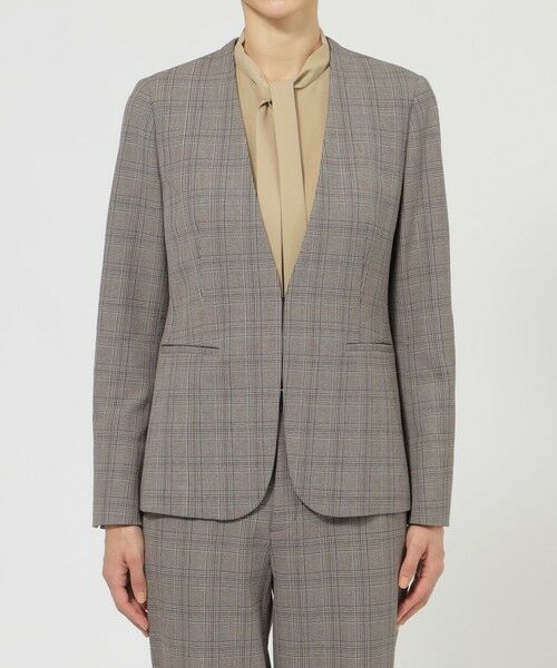 Paul Stuart / ポール・スチュアート その他アウター | 【ウォッシャブル】裏起毛チェック　ジャケット | 詳細3