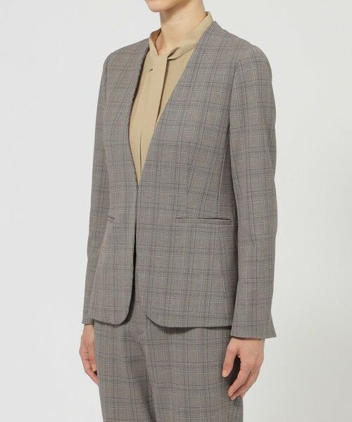 Paul Stuart / ポール・スチュアート その他アウター | 【ウォッシャブル】裏起毛チェック　ジャケット | 詳細4