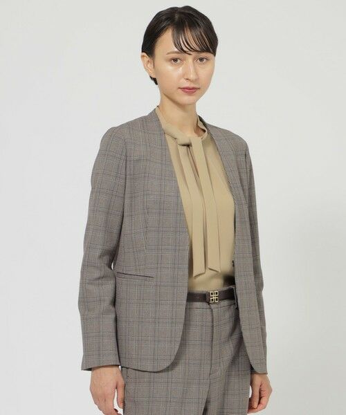 Paul Stuart / ポール・スチュアート その他アウター | 【ウォッシャブル】裏起毛チェック　ジャケット | 詳細1