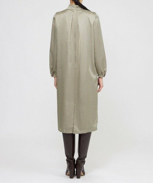 Paul Stuart / ポール・スチュアート ロング・マキシ丈ワンピース | 【ウォッシャブル】デュアルサークルプリント　ワンピース | 詳細6