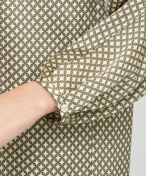 Paul Stuart / ポール・スチュアート ロング・マキシ丈ワンピース | 【ウォッシャブル】デュアルサークルプリント　ワンピース | 詳細7