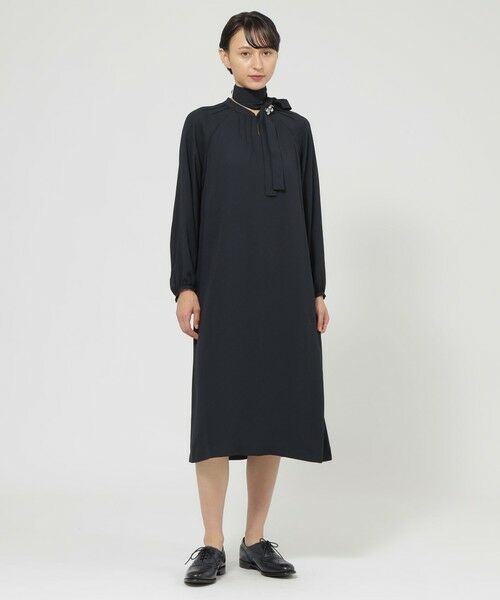 Paul Stuart / ポール・スチュアート ロング・マキシ丈ワンピース | 【ウォッシャブル】バックサテンアムンゼン　ワンピース | 詳細3