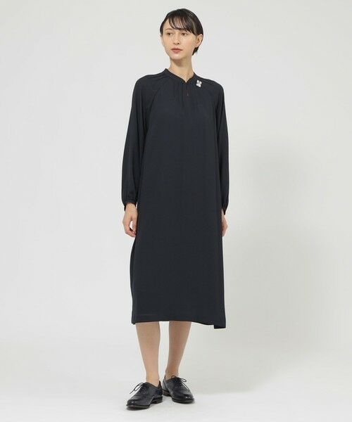 Paul Stuart / ポール・スチュアート ロング・マキシ丈ワンピース | 【ウォッシャブル】バックサテンアムンゼン　ワンピース | 詳細4