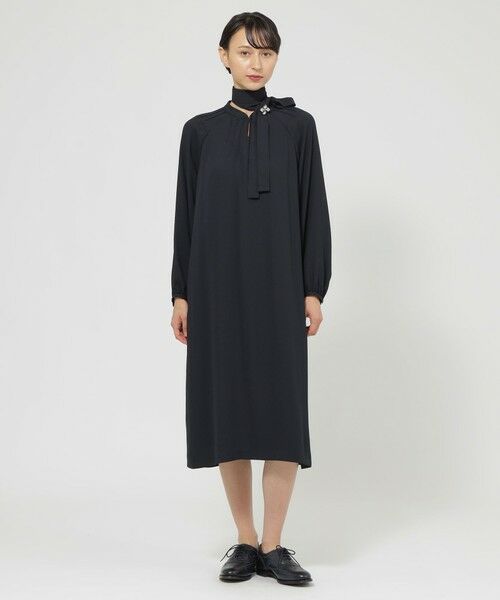 Paul Stuart / ポール・スチュアート ロング・マキシ丈ワンピース | 【ウォッシャブル】バックサテンアムンゼン　ワンピース | 詳細2