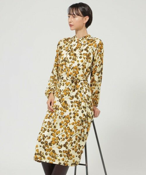 Paul Stuart / ポール・スチュアート ロング・マキシ丈ワンピース | 【ウォッシャブル】グラデーションフラワー　ワンピース | 詳細1