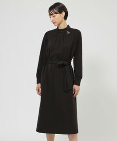 Paul Stuart / ポール・スチュアート ロング・マキシ丈ワンピース | 【WEB・一部店舗限定】ストレッチポンチ　ワンピース