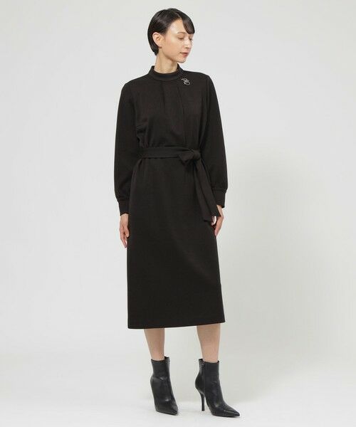 Paul Stuart / ポール・スチュアート ロング・マキシ丈ワンピース | 【WEB・一部店舗限定】ストレッチポンチ　ワンピース | 詳細1