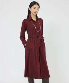 Paul Stuart / ポール・スチュアート ロング・マキシ丈ワンピース | 【eclat掲載】ウールジャージ　ワンピース