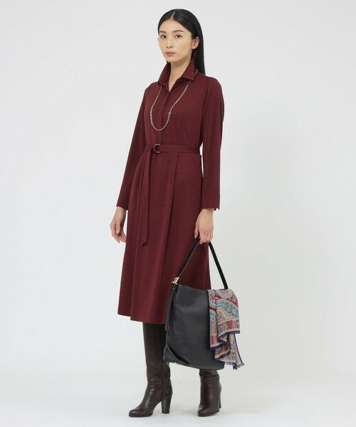 Paul Stuart / ポール・スチュアート ロング・マキシ丈ワンピース | 【eclat掲載】ウールジャージ　ワンピース | 詳細1