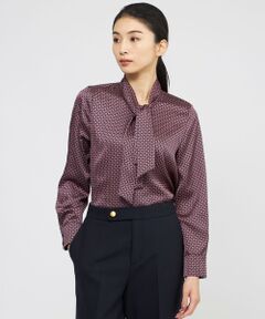 Paul Stuart / ポール・スチュアート シャツ・ブラウス | 【Nikkei magazine掲載】【ウォッシャブル】デュアルサークルプリント　ブラウス