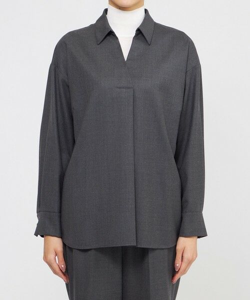 Paul Stuart / ポール・スチュアート シャツ・ブラウス | 【eclat掲載】【防しわ性】ウォッシャブルストレッチ　ブラウス | 詳細4