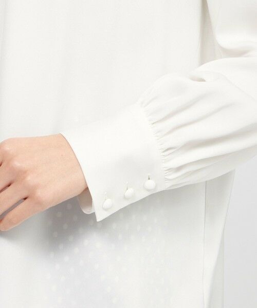 Paul Stuart / ポール・スチュアート シャツ・ブラウス | 【ウォッシャブル】ストレッチダブルサテン　ブラウス | 詳細8