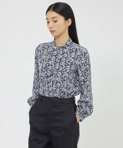 Paul Stuart / ポール・スチュアート シャツ・ブラウス | 【WEB・一部店舗限定/ウォッシャブル】スモールフラワー　ブラウス