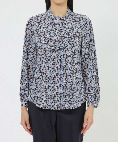 Paul Stuart / ポール・スチュアート シャツ・ブラウス | 【WEB・一部店舗限定/ウォッシャブル】スモールフラワー　ブラウス | 詳細3