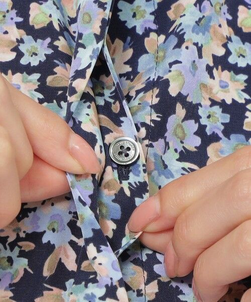 Paul Stuart / ポール・スチュアート シャツ・ブラウス | 【WEB・一部店舗限定/ウォッシャブル】スモールフラワー　ブラウス | 詳細7