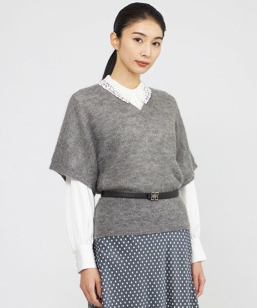 Paul Stuart / ポール・スチュアート ニット・セーター | シークインモヘヤ　プルオーバー | 詳細9