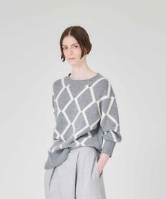 Paul Stuart / ポール・スチュアート ニット・セーター | ブークレーインターシャ　プルオーバー