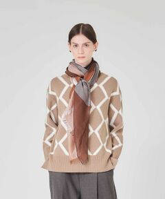 Paul Stuart / ポール・スチュアート ニット・セーター | ブークレーインターシャ　プルオーバー