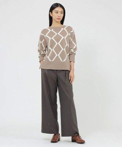 Paul Stuart / ポール・スチュアート ニット・セーター | ブークレーインターシャ　プルオーバー | 詳細5