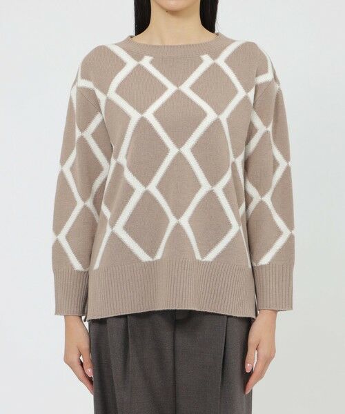 Paul Stuart / ポール・スチュアート ニット・セーター | ブークレーインターシャ　プルオーバー | 詳細6