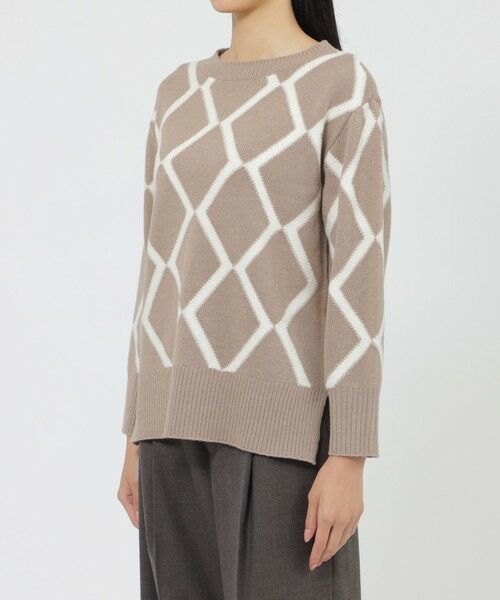 Paul Stuart / ポール・スチュアート ニット・セーター | ブークレーインターシャ　プルオーバー | 詳細7